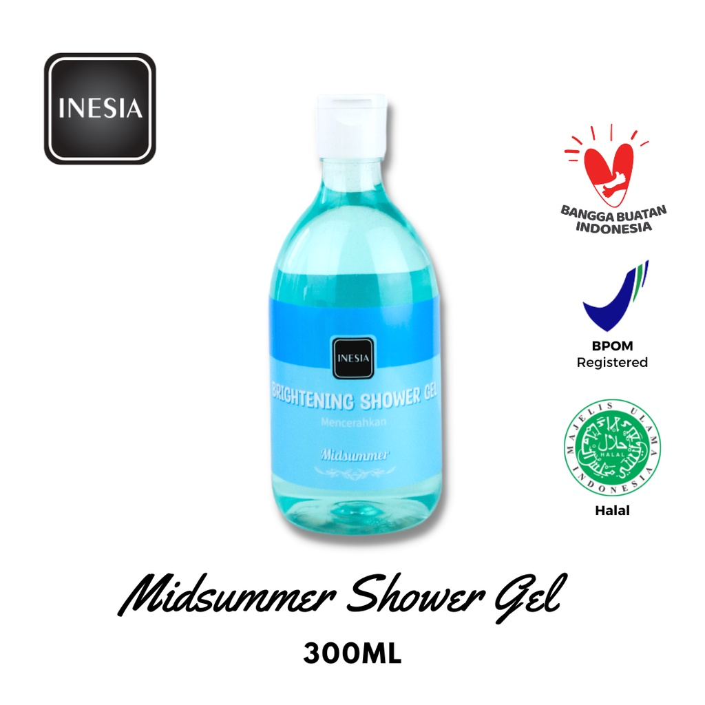 Jual INESIA BRIGHTENING BODY LOTION | SHOWER GEL 300ML | Shopee Indonesia