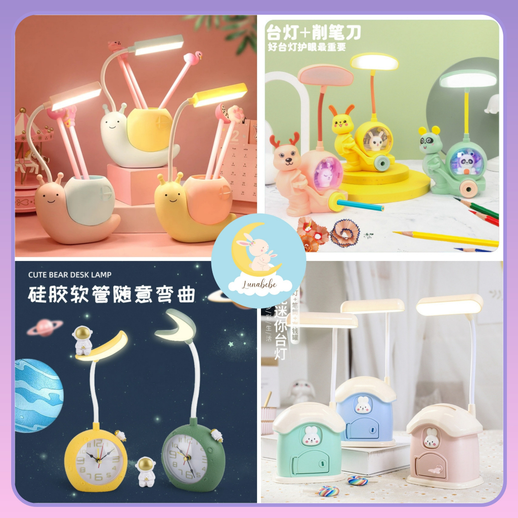 Jual Lampu Meja Anak Lampu Belajar Anak Desk Lamp LED USB Rechargeable