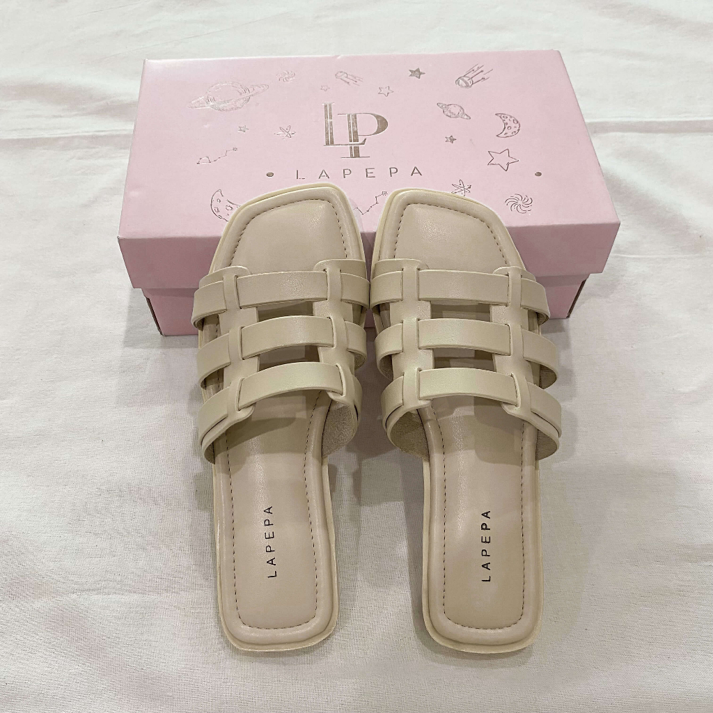 Lapepa TESSA Sandal Wanita Kekinian Sendal Slop Premium