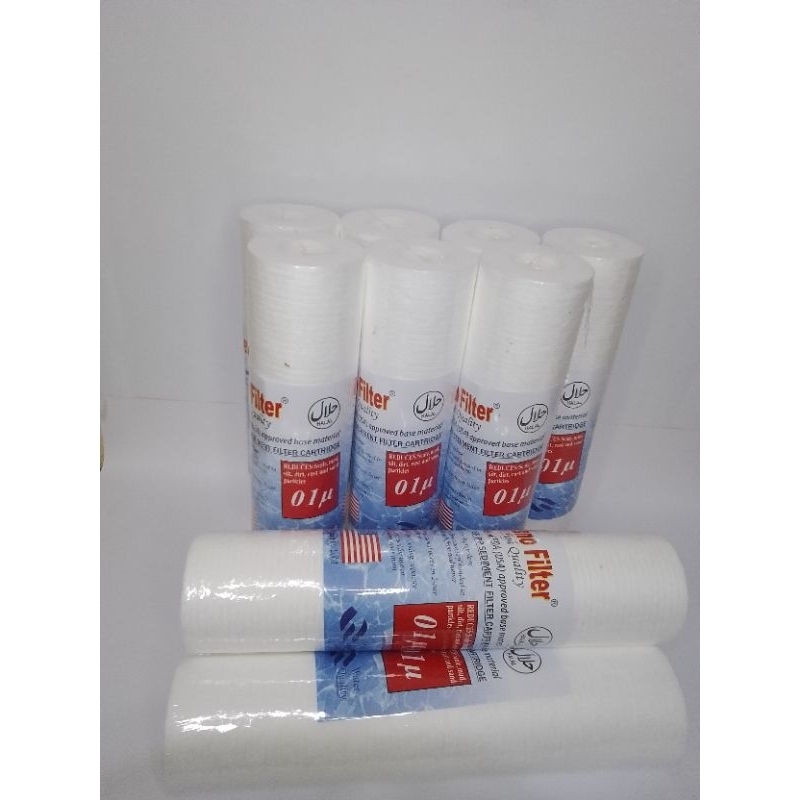 Jual catridge/sedimen filter air catridge spoon nano filter 10inch ...