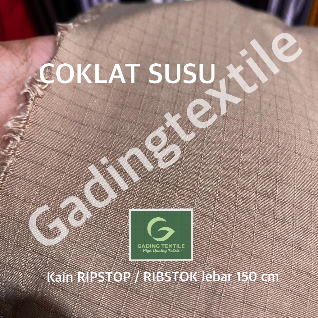 Jual ( per setengah meter ) kain ripstop ribstok ripstok bultop ...