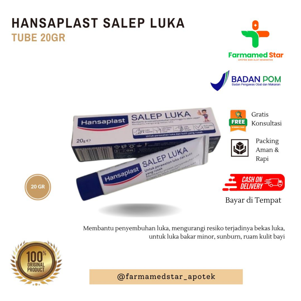 Jual Hansaplast Salep Luka Gr Shopee Indonesia