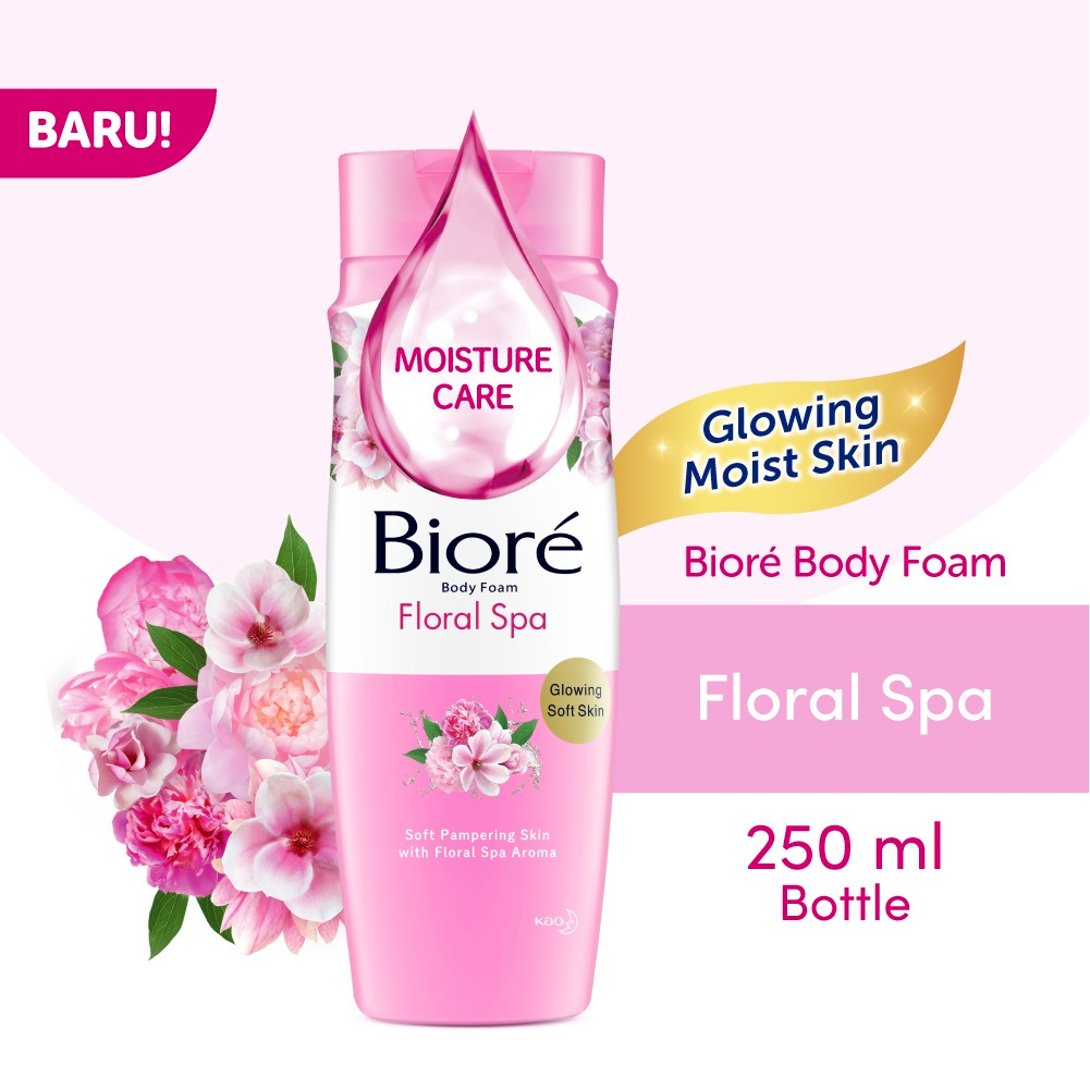 Jual [250ML-BOTOL] BIORE BODY FOAM FLORAL SPA - 250ML - KEMASAN BOTOL ...