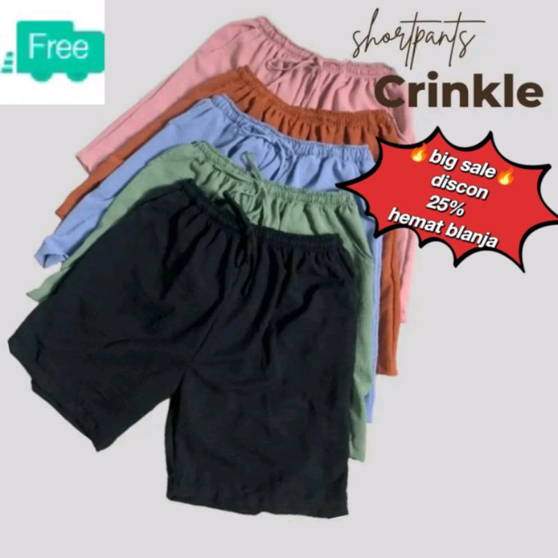 Jual Kulot Cringkel Pendek Hotpants Jumbo Bb Kg Kulot Cringkel