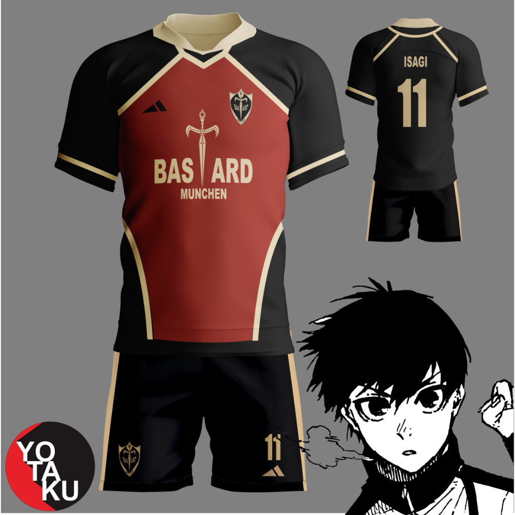 Jual Jersey Anime Cosplay Blue Lock Yoichi Isagi Bastard Munchen Full ...