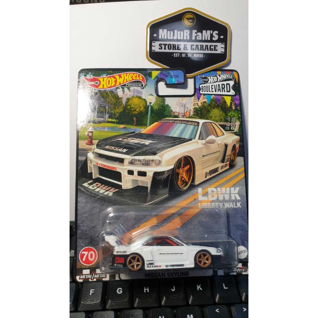 Jual Hot Wheels Premium LBWK Nissan Skyline R34 Putih FREE PROTECTOR ...