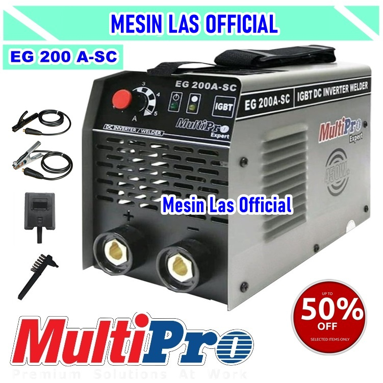 Jual Mesin Las 450 Watt Multipro Eg 200 A Sc Igbt Inverter Shopee