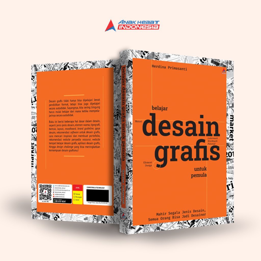 Jual Buku Belajar desain grafis untuk pemula : mahir segala jenis
