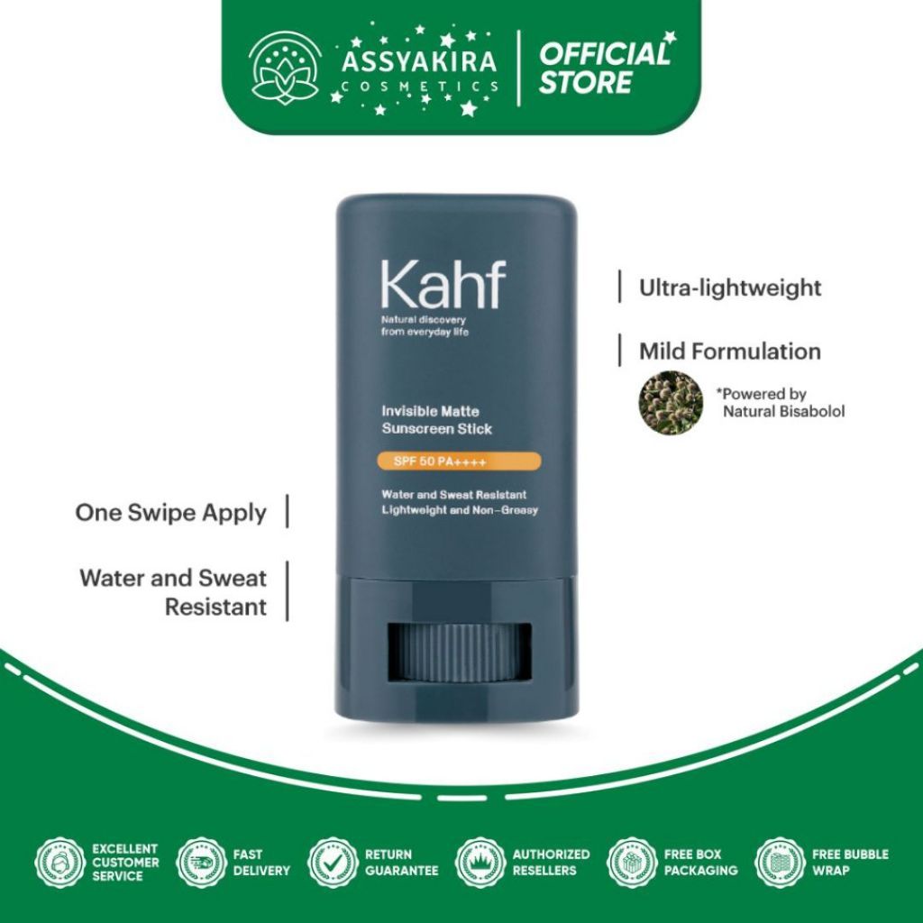 Jual Kahf Invisible Matte Sunscreen Stick Spf 50 Pa 22 G Shopee