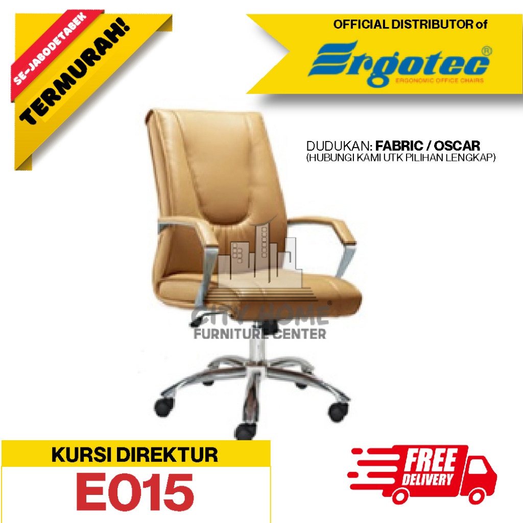 Jual E015 HIDROLIK KURSI KANTOR / KURSI MANAGER / KURSI KERJA / KURSI ...