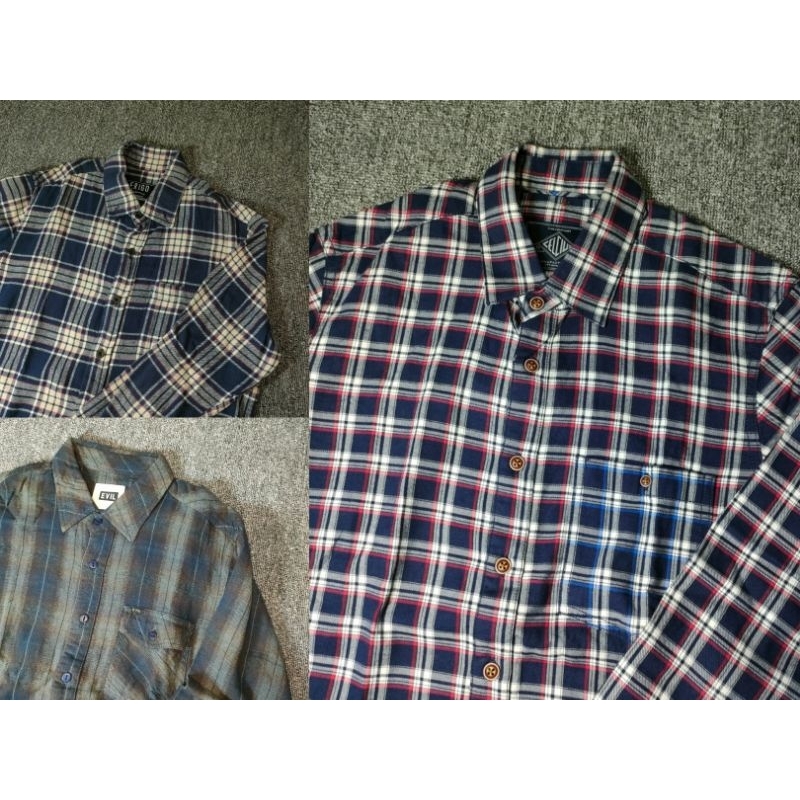 【再入荷】 Jual Celcius Evil, Erigo, Flanel Pria Kemeja [Preloved] トップス