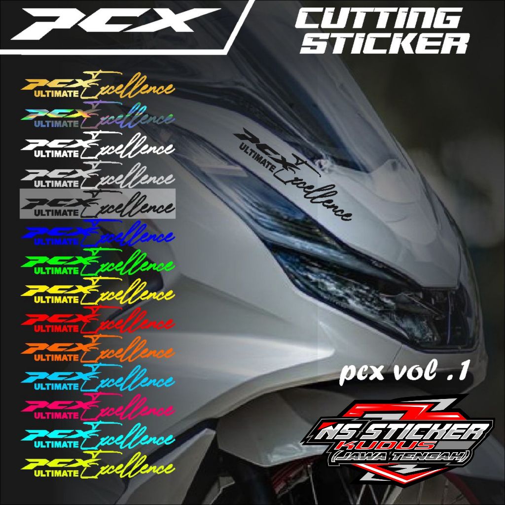 Jual Cutting Sticker PCX -Stiker Lis Variasi Motor Honda PCX Exceed