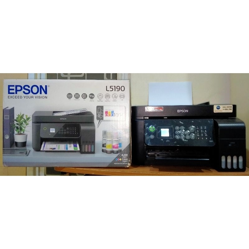 Jual Printer Second Epson L5190 Wi Fi All In One Ink Tank Printer With Adf Shopee Indonesia 8454