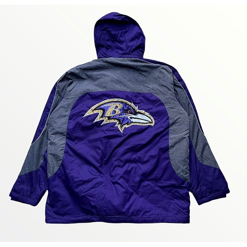 Jual Vintage Official NFL Baltimore Ravens Fleece Vest Lined Puffer ...