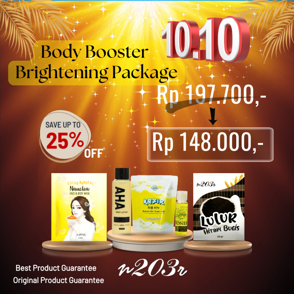 Jual Paket Skincare Hemat Body Booster Brightening | Shopee Indonesia