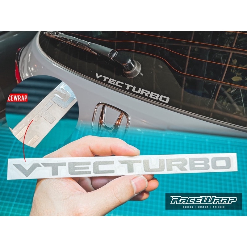 Jual sticker stiker mobil vtec turbo stiker mobil honda v tec turbo ...