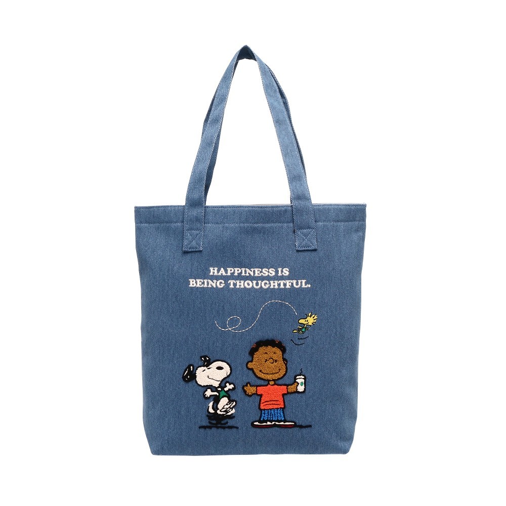 Jual Starbucks X Peanuts Tote Bag Franklin (Blue) Shopee Indonesia