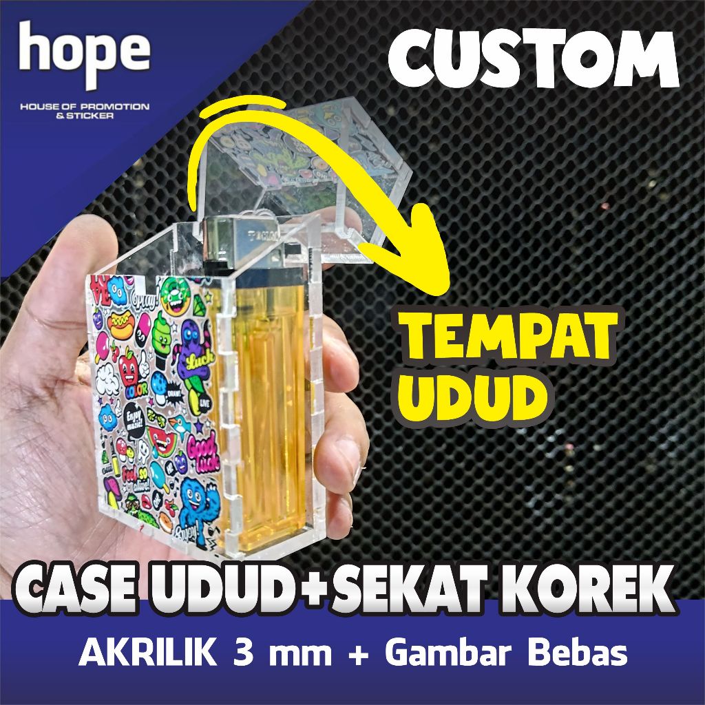 Jual Case Rokok + Sekat Korek - Custom Nama/Logo | Shopee Indonesia