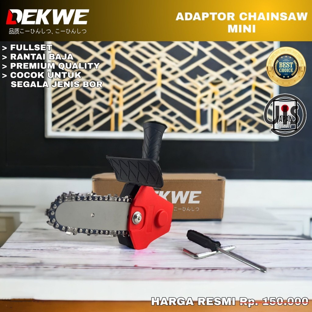 Jual Adaptor Bor Drill Menjadi Gergaji Chain Saw / Converter Drill