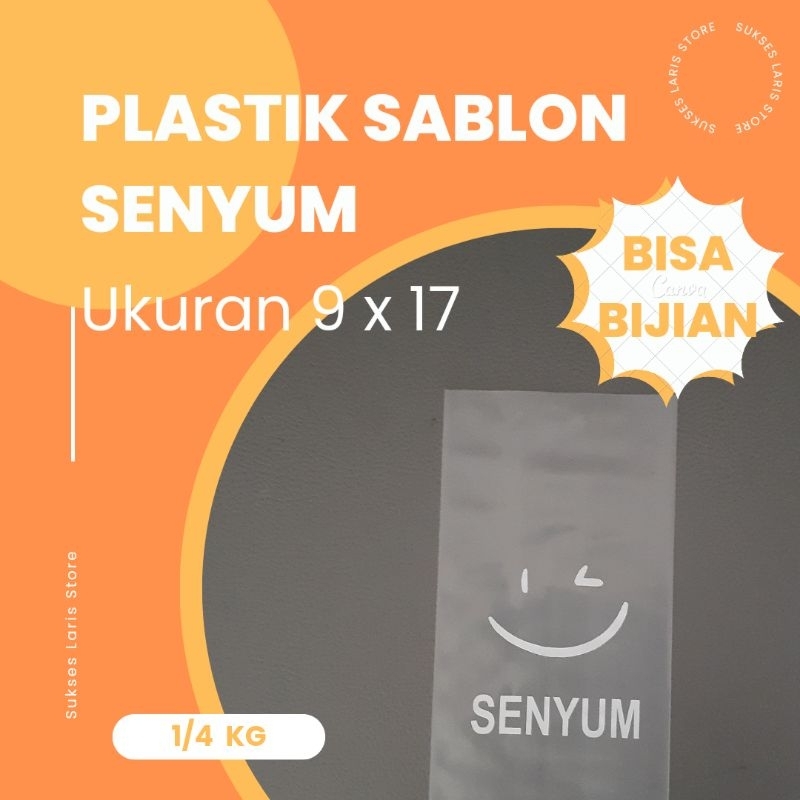 Jual Plastik Sablon Senyum Plastik Pe Plastik Es Kemasan Es Kemasan Minuman Plastik Es