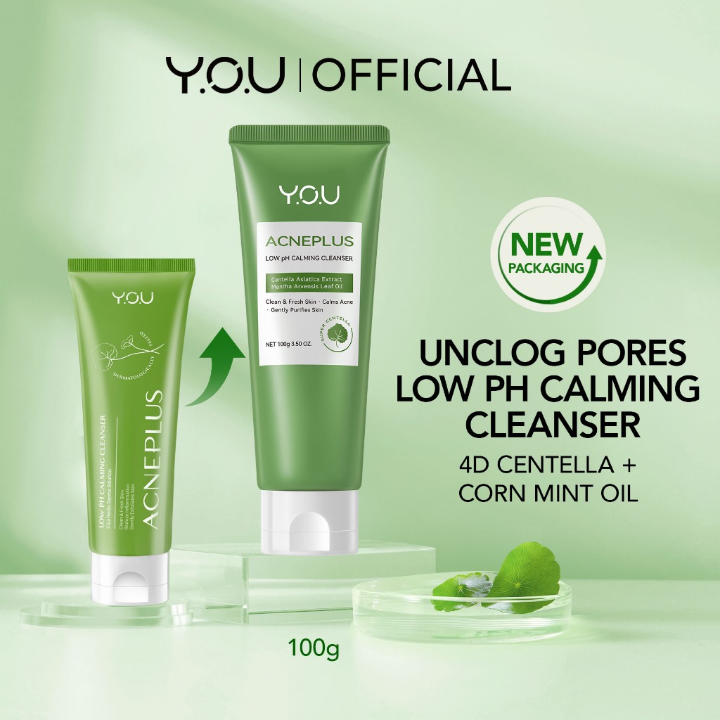 Jual YOU AcnePlus Low pH Calming Cleanser Sabun Cuci Wajah Acne