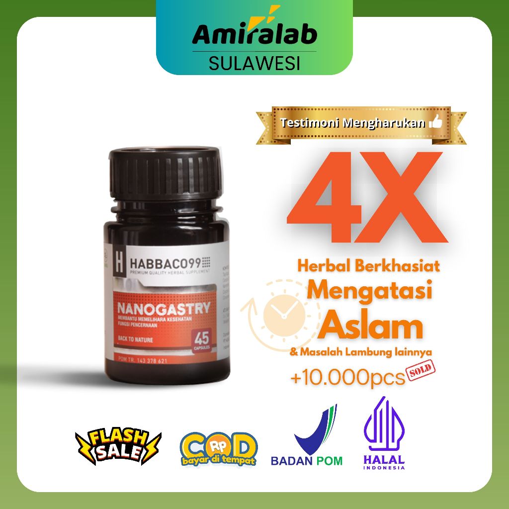 Jual HABBACO99 NANOGASTRY Obat Herbal Tradisonal Membantu Meredakan ...