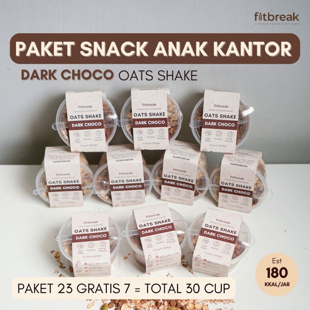 Jual Paket Snack Anak Kantor Hits Oats Shake Cereal Oats untuk Pemula