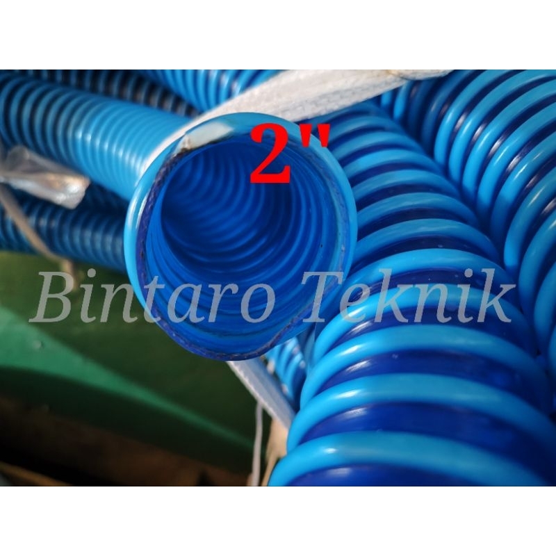 Jual Selang Air Selang Hisap Air Inch Selang Spiral Biru Inch Harga Per Meter Berkualitas