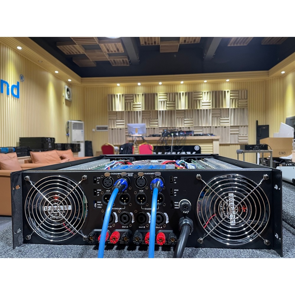 Jual Penguat profesional, 3u empat saluran, 8 ohm, penguat audio Kelas ...