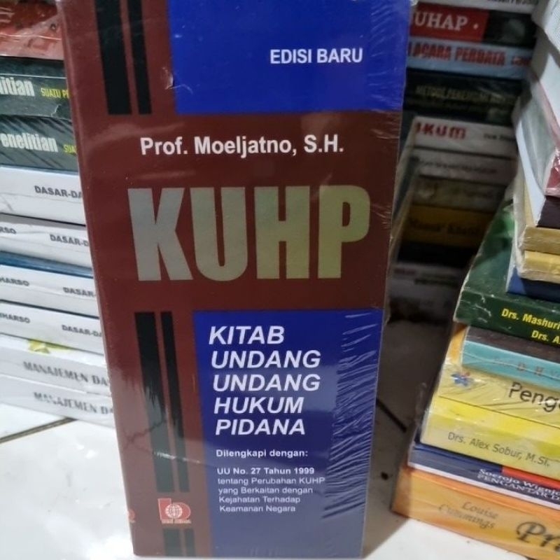 Jual Kuhp Kitab Undang-undang Hukum Pidana By Moeljatno | Shopee Indonesia