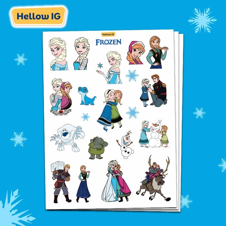Jual STICKER FROZEN ELSA ANNA OLAF STIKER FROZEN ELSA LUCU AESTHETIC ...
