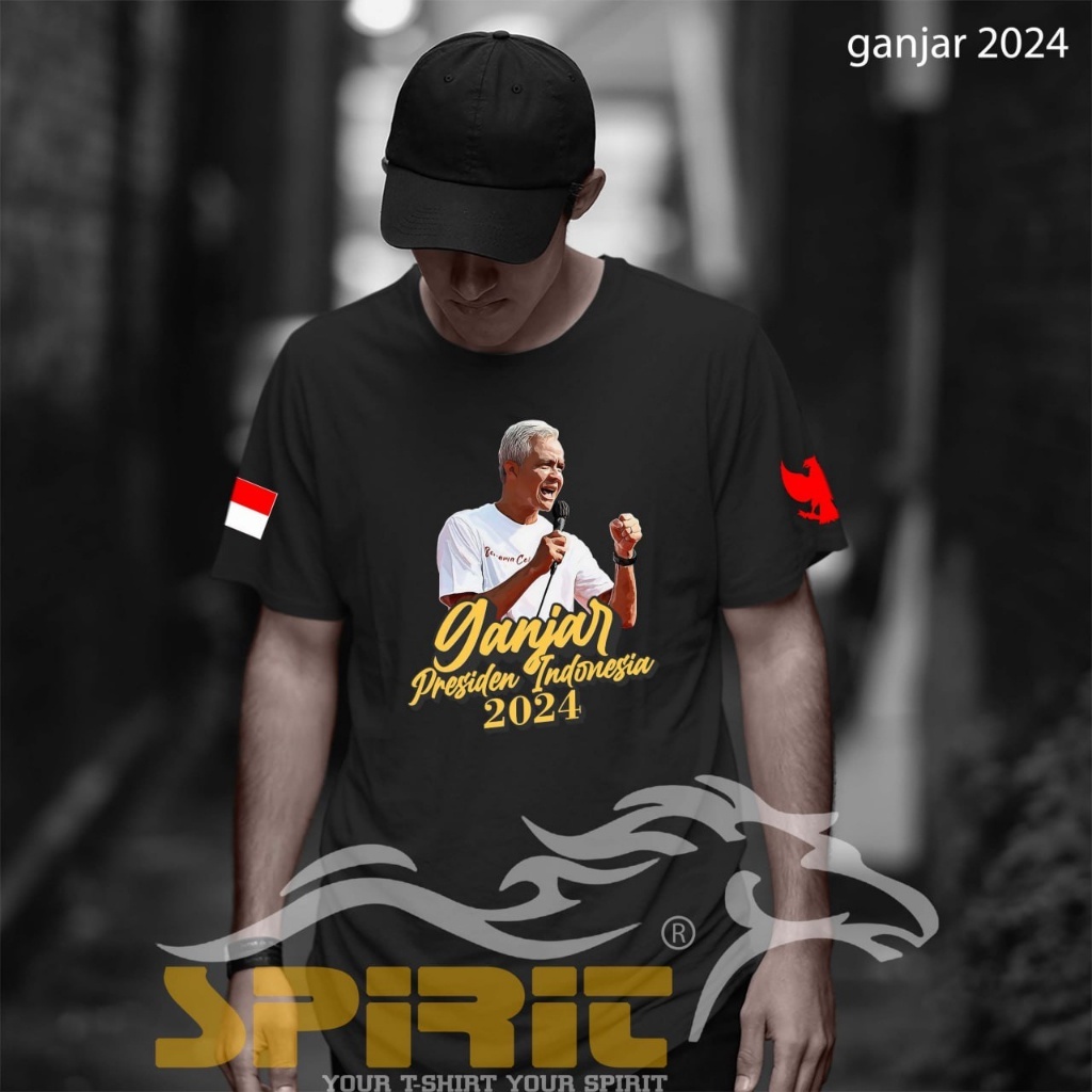 Jual Baju Kaos Ganjar Kaos Ganjar Pranowo Presiden Indonesia 2024