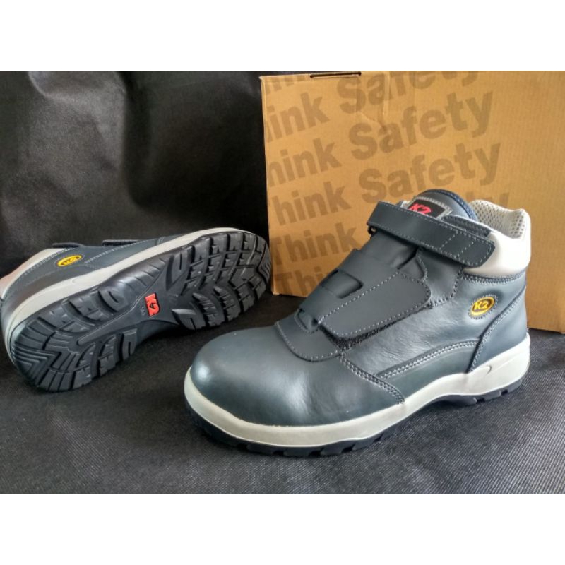 Jual Safety Shoes K2 Velcro 100ORIGINAL BY Made In Indonesia Ekspor