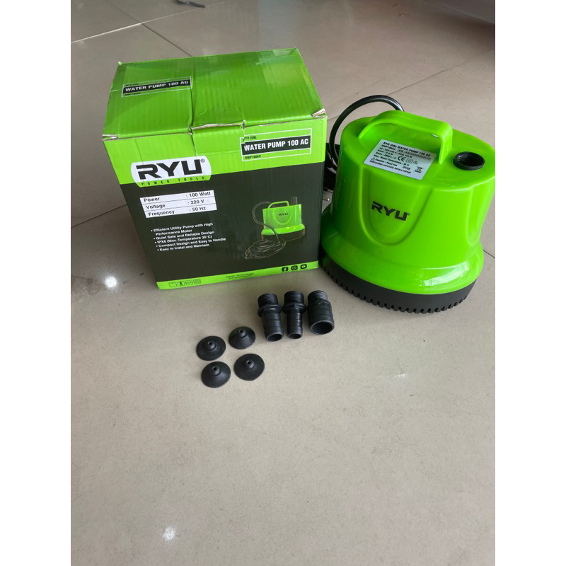 Jual POMPA CELUP LISTRIK RYU 100 AC/WATER PUMP RYU 100 AC/ | Shopee ...