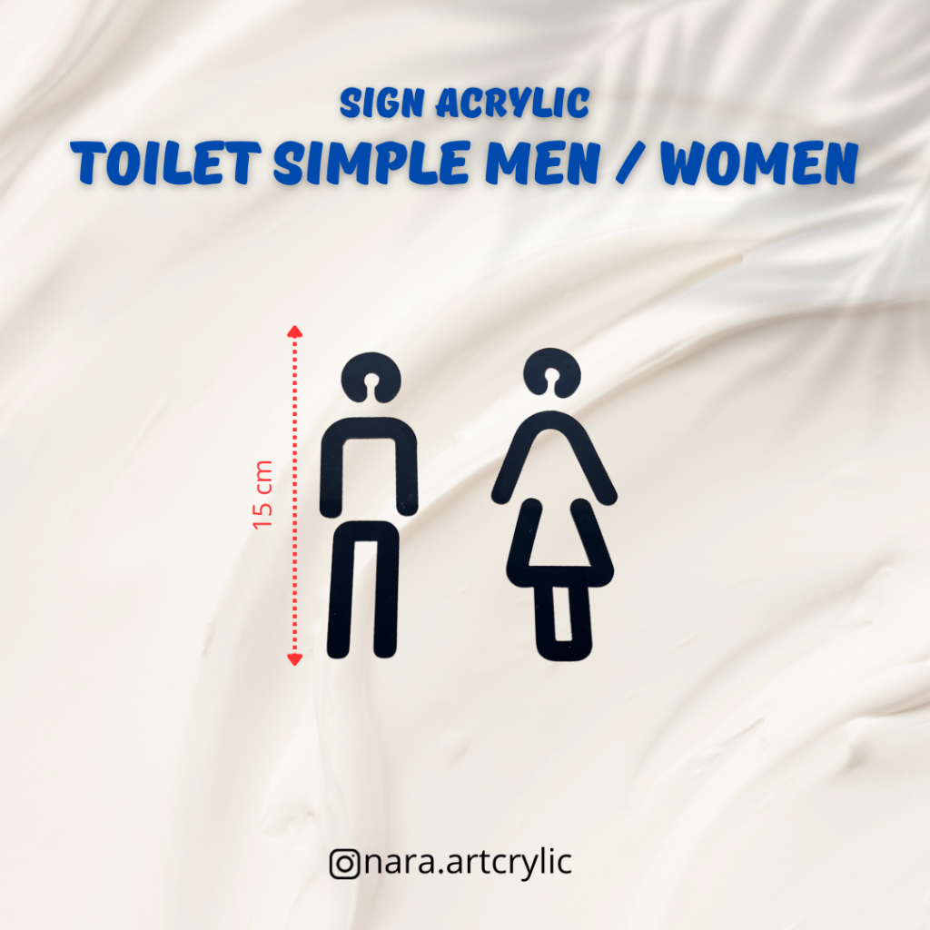 Jual Sign Toilet Simple Toilet Sign Acrylic Akrilik Sign Men Women