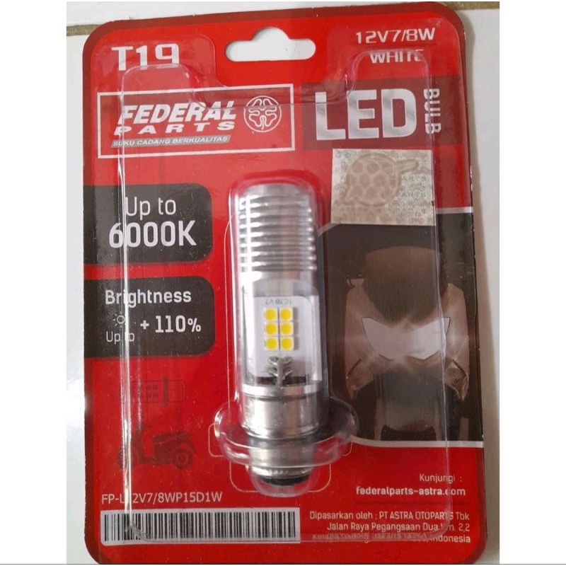 Jual Lampu LED Federal 6000K T19 H6 | Shopee Indonesia
