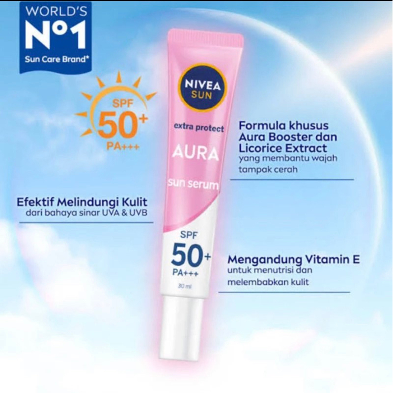 Jual NIVEA SUN EXTRA PROTECT AURA SUN SERUM /OIL CONTROL SERUM SPF 50 ...