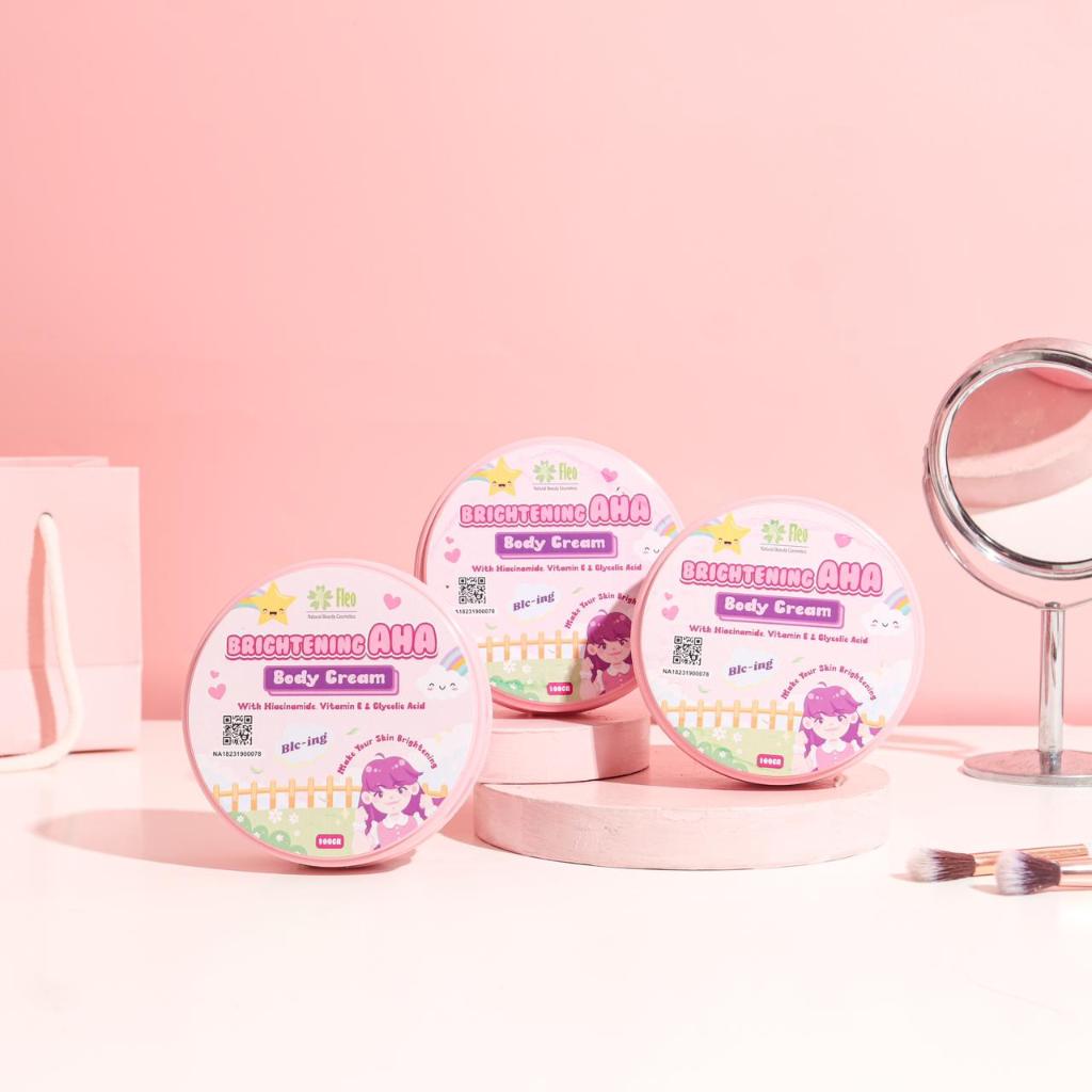 Jual FLEO BODY CREAM BLEACHING 100GR / BRIGHTENING AHA BLEACHING BADAN