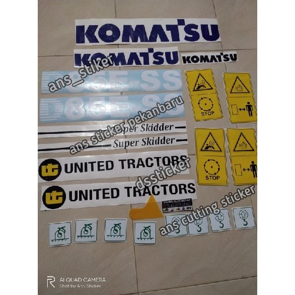 Jual Sticker Alat Berat Dozer Komatsu D Ess Stiker Alat Berat Shopee Indonesia