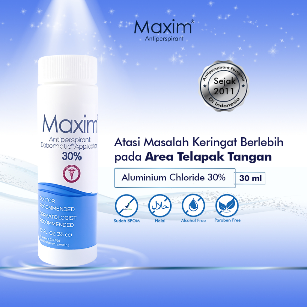 Jual Maxim Antiperspirant Dabomatic 30 Isi 30 ml Atasi Masalah