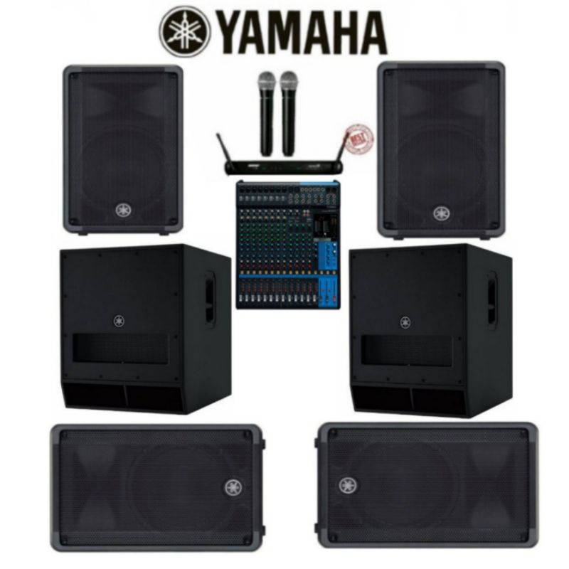 Jual Paket Sound System Yamaha DBR-15 Plus Subwoofer Yamaha DXS 18 ...