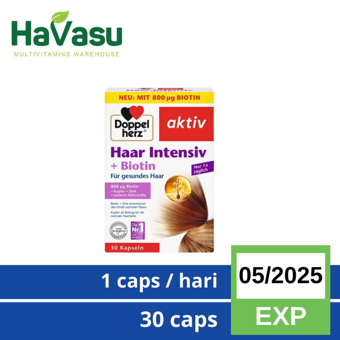 Jual Doppelherz Haar Hair Intensive Biotin Zinc Vitamin B Copper Rambut