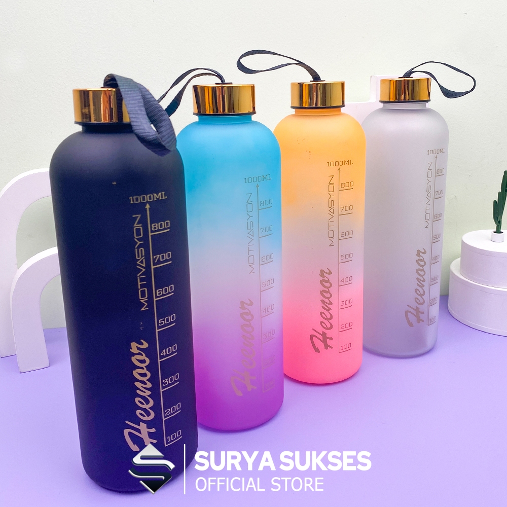 Jual BOTOL MINUM GRADASI GRADIENT PORTABLE KAPASITAS 1000 ML | Shopee ...
