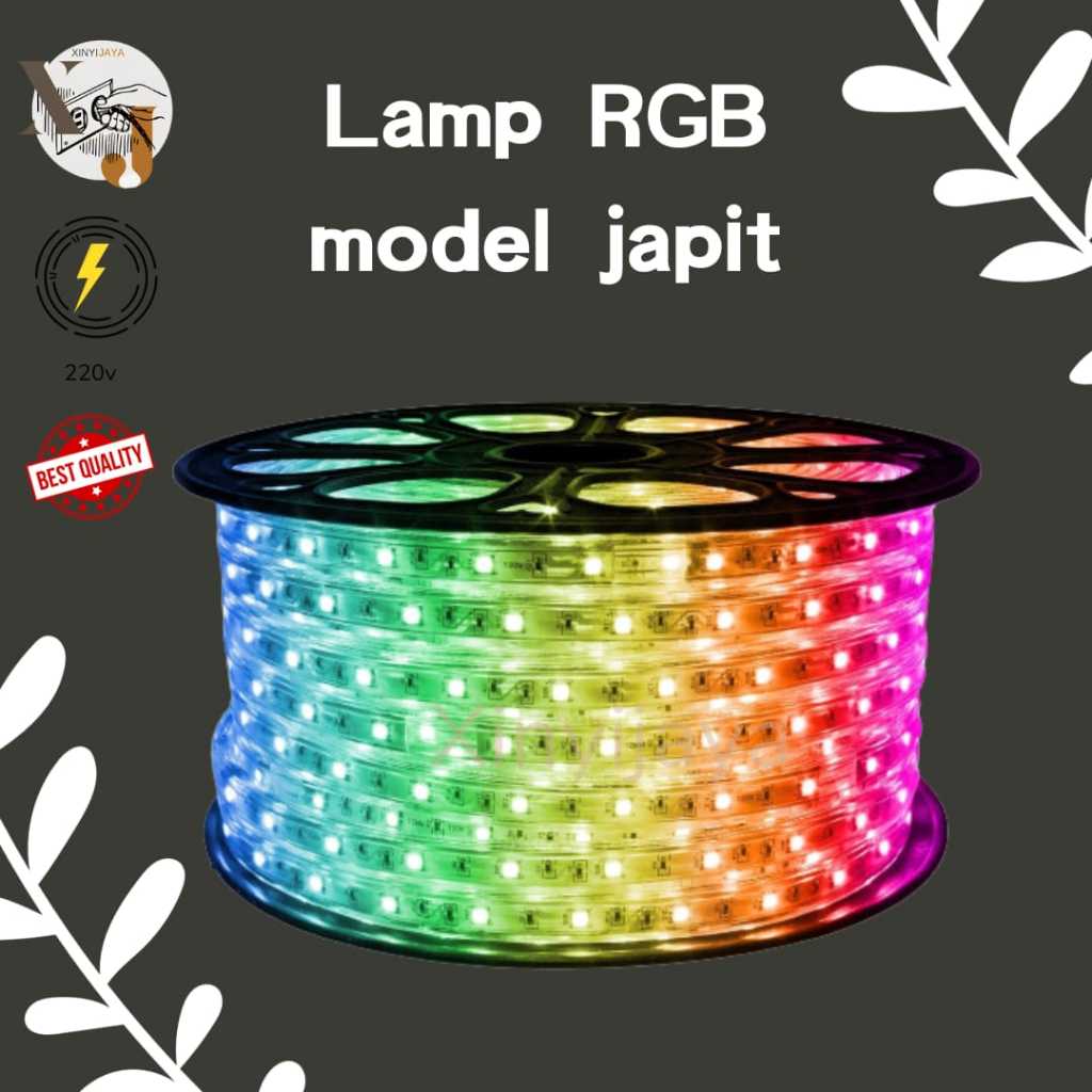 Jual Lampu RGB 48LED 100M FULL Model Japit | Shopee Indonesia