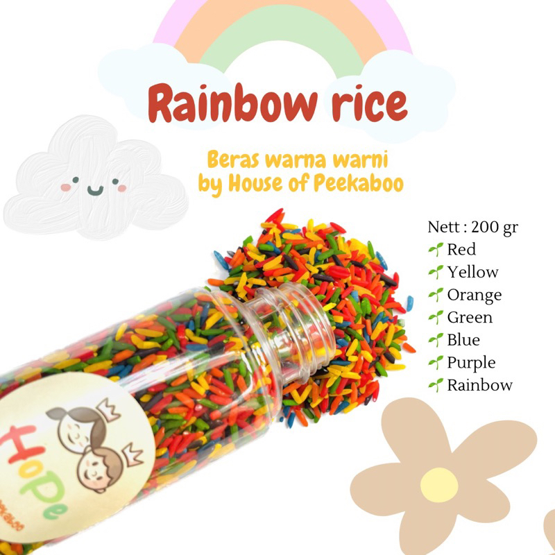 Jual Rainbow rice | Beras warna warni | Sprinkle | Beras mainan anak ...