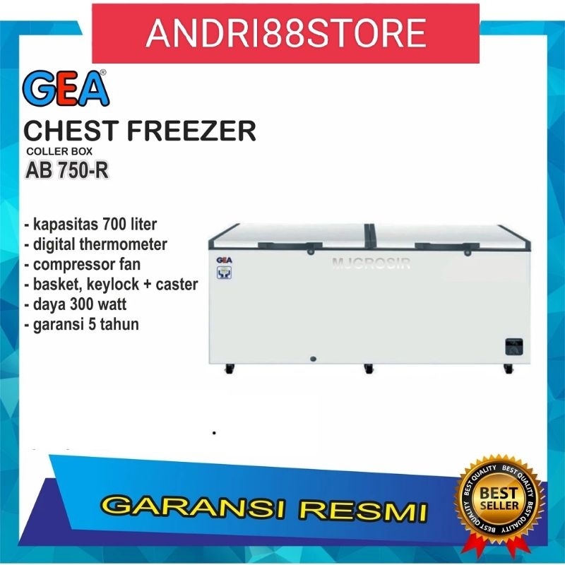 Jual GEA AB 750 R CHEST FREEZER BOX AB750R 700L LEMARI PEMBEKU 700 LITER Shopee Indonesia