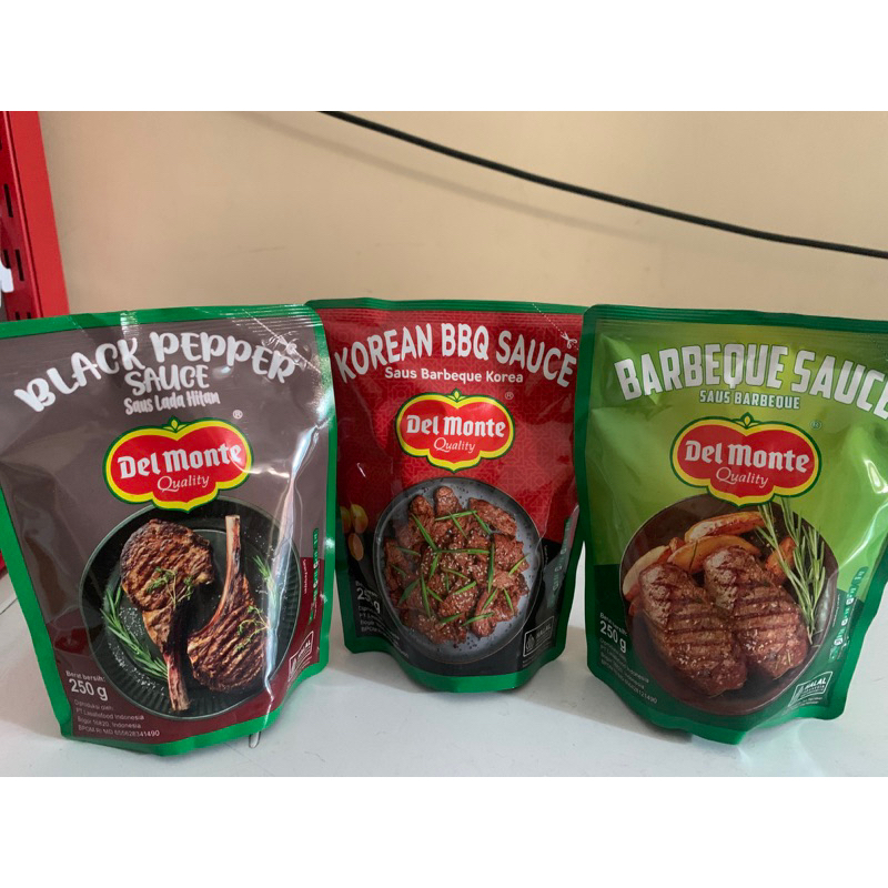 Jual Del Monte Sauce BBQ Black Pepper Korean BBQ Shopee Indonesia