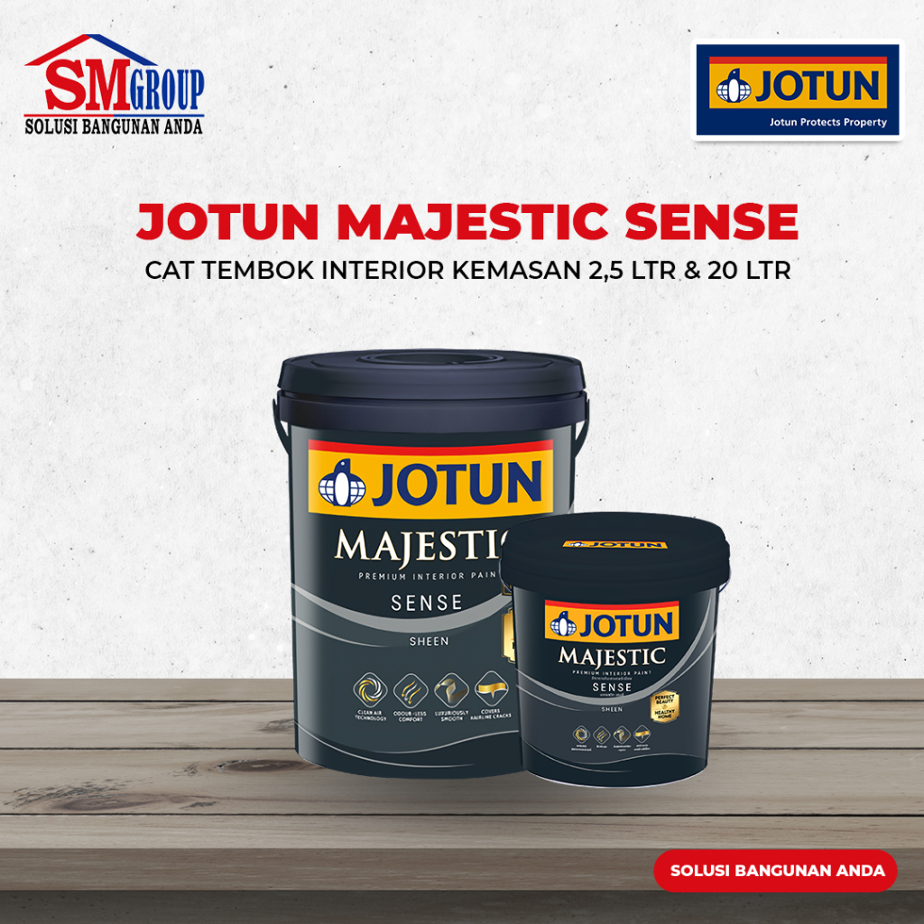 Jual Cat Tembok Interior Jotun Majestic Sense 20ltr Shopee Indonesia 3716