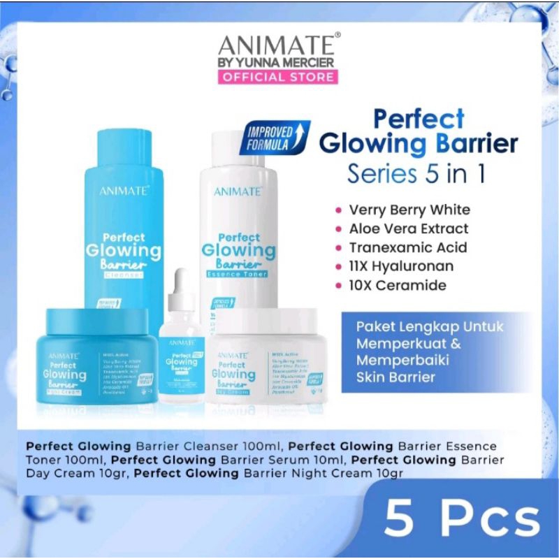 Jual animate skincare 5in1 Glowing barrier kemasanBaru | Shopee Indonesia
