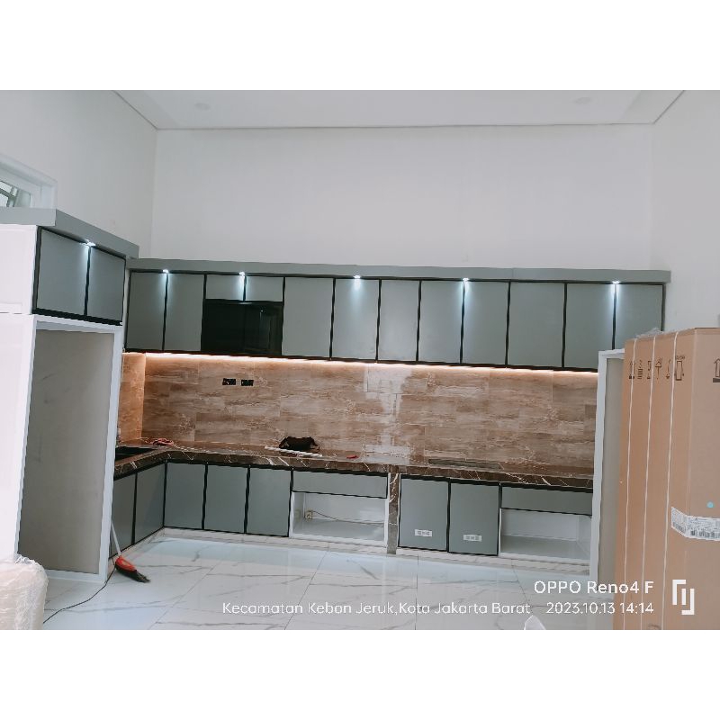 Jual PROMO kitchen set aluminium kitchen set minimalis kitchen set anti